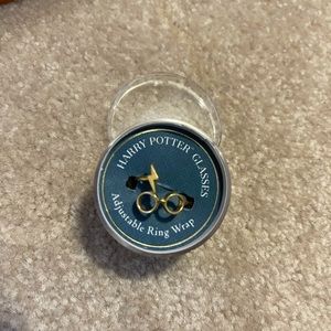 Harry Potter Ring Gold Glasses and Scar